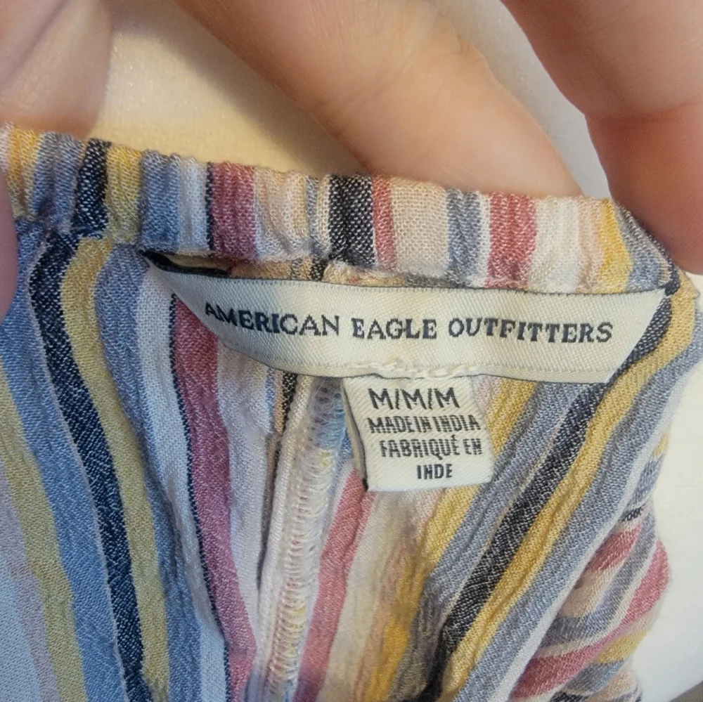 American Eagle Halter Dress | Multi Stripe | Size M - Picture 4 of 5
